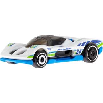 Hot Wheels 10-Pack, Set of 10 Toy Race Cars in 1:64 Scale, Licensed & Unlicensed Collectible Vehicles (Styles May Vary)