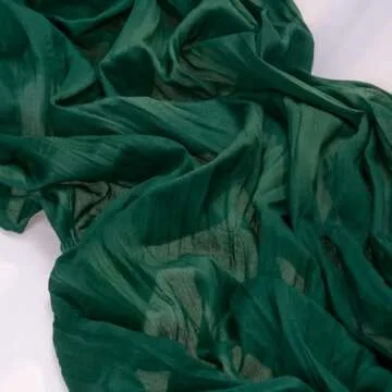 MLMC Emerald Green Cheesecloth Table Runner for Elegant Events