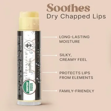 USDA Organic Lip Balm - USA Made with Natural Ingredients