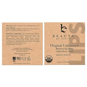 USDA Organic Lip Balm - USA Made with Natural Ingredients