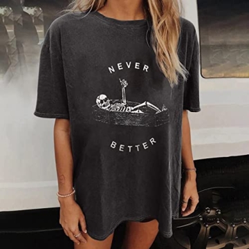 Vintage Graphic Tees for Women Casual Summer Tops