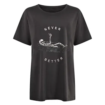 Vintage Graphic Tees for Women Casual Summer Tops