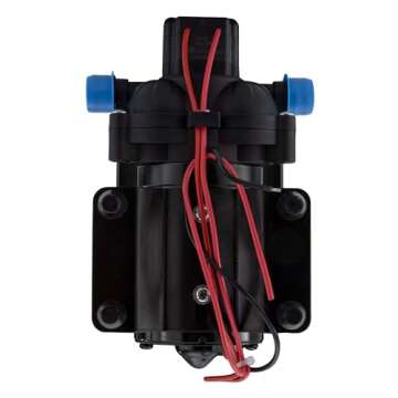 RecPro RV Water Pump Direct Replacement For Shurflo 4008-101-A65 3.0 GPM | 12V Water Pump | Self-Prime | Camper Water Pump | RV Plumbing