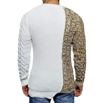Stylish Taoliyuan Men's Winter Pullover Sweater in Brown