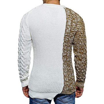 Stylish Taoliyuan Men's Winter Pullover Sweater in Brown