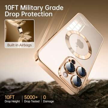 Elegant MagSafe Compatible Clear Case for iPhone 14 Pro Max