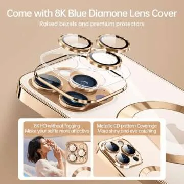 Elegant MagSafe Compatible Clear Case for iPhone 14 Pro Max