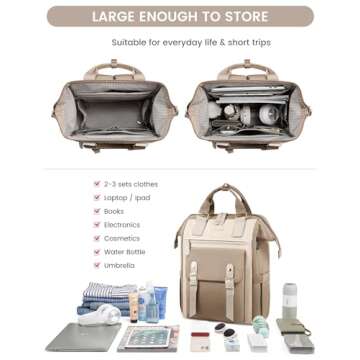 LOVEVOOK Travel Laptop Backpack for Women, 18 Inch Extra Large Backpack Purse Teacher Bags Work, Weekender Carry on Computer Backpack with Luggage Strap, Nurse Bags College Backpack