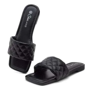 Shoe Land Anisha Womens Flat Sandals for Comfort and Style