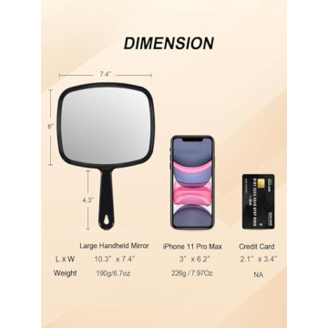 Gladmart Hand Mirror - Perfect for Beauty and Grooming Essentials