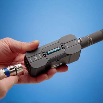 Xvive P1 Phantom Power Supply for Microphone Preamp,Condenser Microphones,Shotgun Mic,with XLR Cable