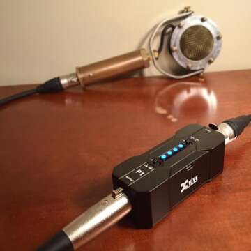 Xvive P1 Phantom Power Supply for Microphone Preamp,Condenser Microphones,Shotgun Mic,with XLR Cable