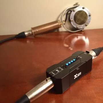 Xvive P1 Phantom Power Supply for Microphone Preamp,Condenser Microphones,Shotgun Mic,with XLR Cable