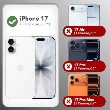 GONEZ Magnetic for iPhone 17 Case - Silicone, MagSafe, Screen & Lens Protectors