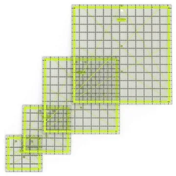 Durable ARTEZA Quilting Rulers Set of 4 for Precision Cutting