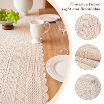 Zulzifs Lace Table Runner - Elegant Boho Dining Decor