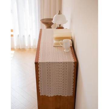 Zulzifs Lace Table Runner - Elegant Boho Dining Decor