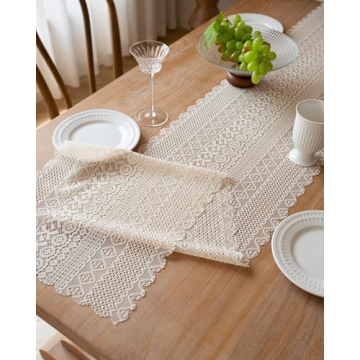 Zulzifs Lace Table Runner - Elegant Boho Dining Decor