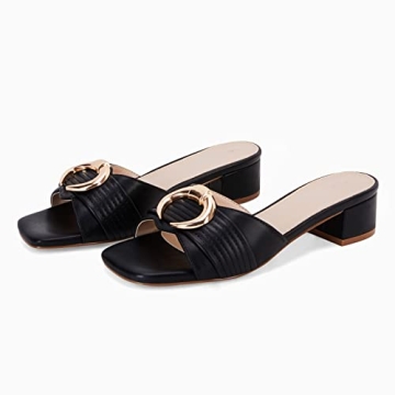 Stylish Womens Low Heel Mules Sandals for Every Occasion