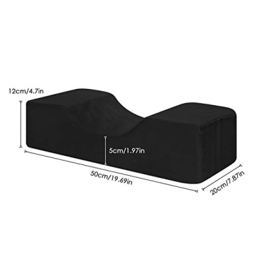 SOONHUA Ergonomic Memory Foam Eyelash Extension Pillow