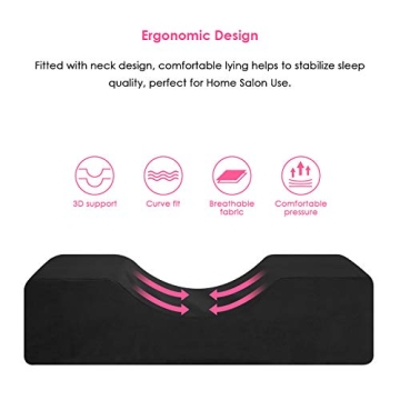 SOONHUA Ergonomic Memory Foam Eyelash Extension Pillow