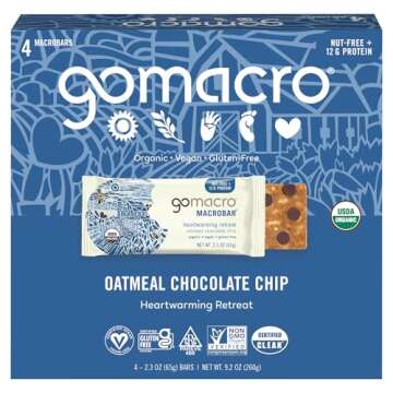 Delicious GoMacro Oatmeal Chocolate Chip Bars for All