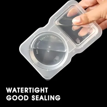 MACTANO Disposable Double Compartment Condiment Containers