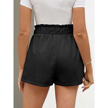 Stylish AUTOMET Women's Linen Comfy Shorts with Pockets