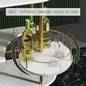 Stylish PAUKIN Gold Bar Cart for Home Entertaining