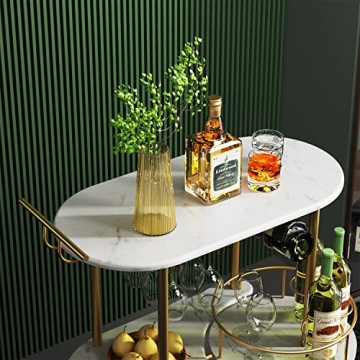 Stylish PAUKIN Gold Bar Cart for Home Entertaining