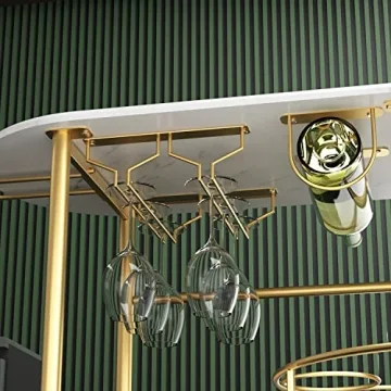 Stylish PAUKIN Gold Bar Cart for Home Entertaining