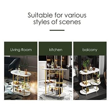 Stylish PAUKIN Gold Bar Cart for Home Entertaining