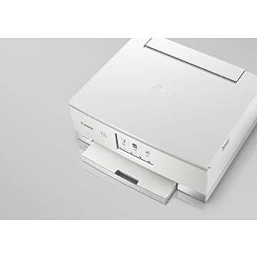 Canon TS8220 Wireless All in One Photo Printer with Scannier and Copier, Mobile Printing, White, Wor...