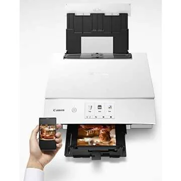 Canon PIXMA TS8220 All-in-One Photo Printer with Alexa
