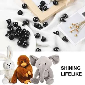 UPINS 120PCS Safety Crochet Eyes for DIY Crafts