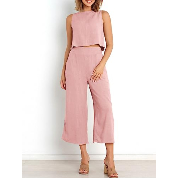 ANRABESS Women's Summer 2 Piece Outfits - Trendy & Comfortable