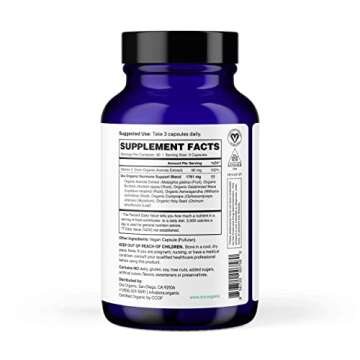 Ora Organic Natural Hormone Balance Supplement & Hormonal Acne Relief for Women - Support Skin, Mood, Energy, PMS & Menopause - Ashwagandha, Maca, Burdock Root, Cordyceps & VIT C - 90 Capsules