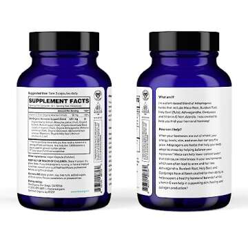 Ora Organic Natural Hormone Balance Supplement & Hormonal Acne Relief for Women - Support Skin, Mood, Energy, PMS & Menopause - Ashwagandha, Maca, Burdock Root, Cordyceps & VIT C - 90 Capsules