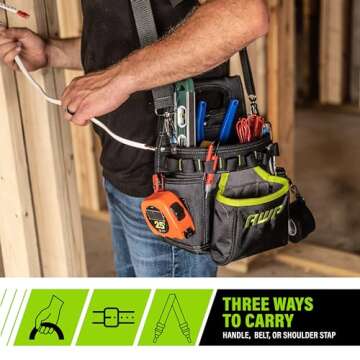 AWP TrapJaw Electrician Tool Pouch with Spring Technology