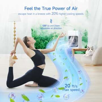 FZBPI Portable Air Conditioner Cooling Fan with Remote - Your Personal Climate Solution!