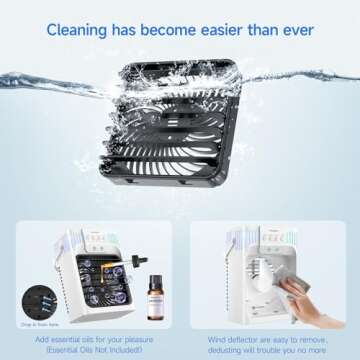 Quiet and Portable FZBPI Air Conditioner Fan for All Spaces