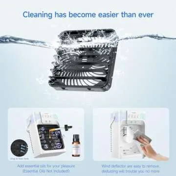 Quiet and Portable FZBPI Air Conditioner Fan for All Spaces