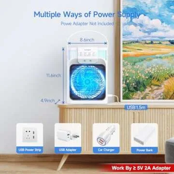 Quiet and Portable FZBPI Air Conditioner Fan for All Spaces