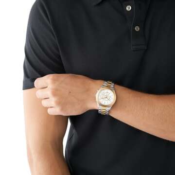 Michael Kors Slim Runway Chronograph Two-Tone Stainless Steel Men's Watch (Model: MK8986)
