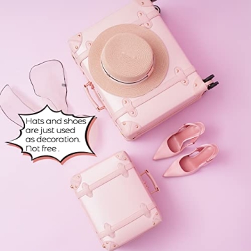 Miss.Box Vintage Luggage Set Cute Retro Suitcase for Women