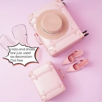 Miss.Box Vintage Luggage Set Cute Retro Suitcase for Women