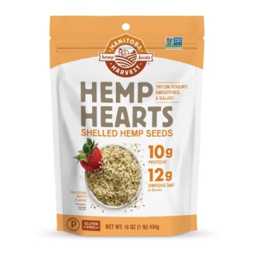 Manitoba Harvest Hemp Seeds: 10g Protein & 12g Omega 3&6 | Vegan, Keto