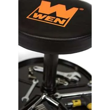 WEN 73012T Pneumatic Rolling Mechanic Stool for All