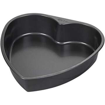 Wilton Heart Shaped Non-Stick Cake Pan for Special Occasions, 9-Inch Steel