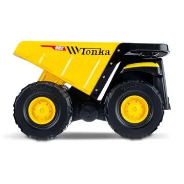 Tonka Steel Classics Toughest Mighty Dump Truck - Made with Steel & Sturdy Plastic, Large Yellow Toy Construction Truck, Boys and Girls, Kids, Toddlers, Ages 3+
